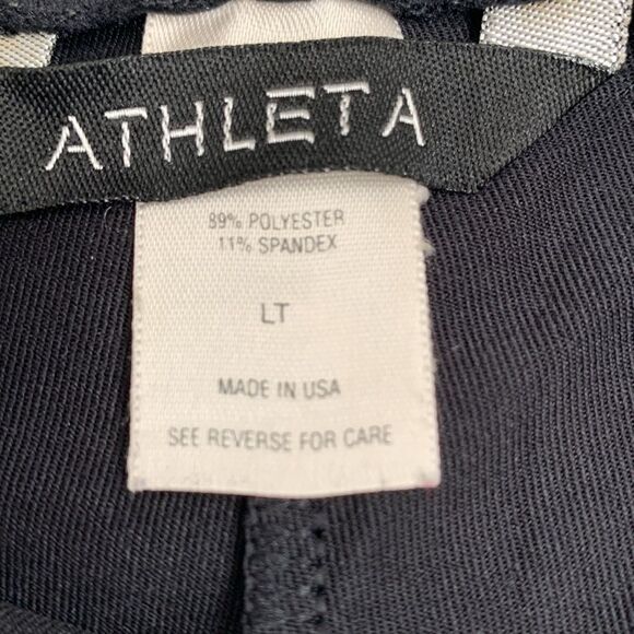 Athleta  High Rise Straight Zip Closure Front Pocket Logo Women’s Pants Size LT - Picture 7 of 7